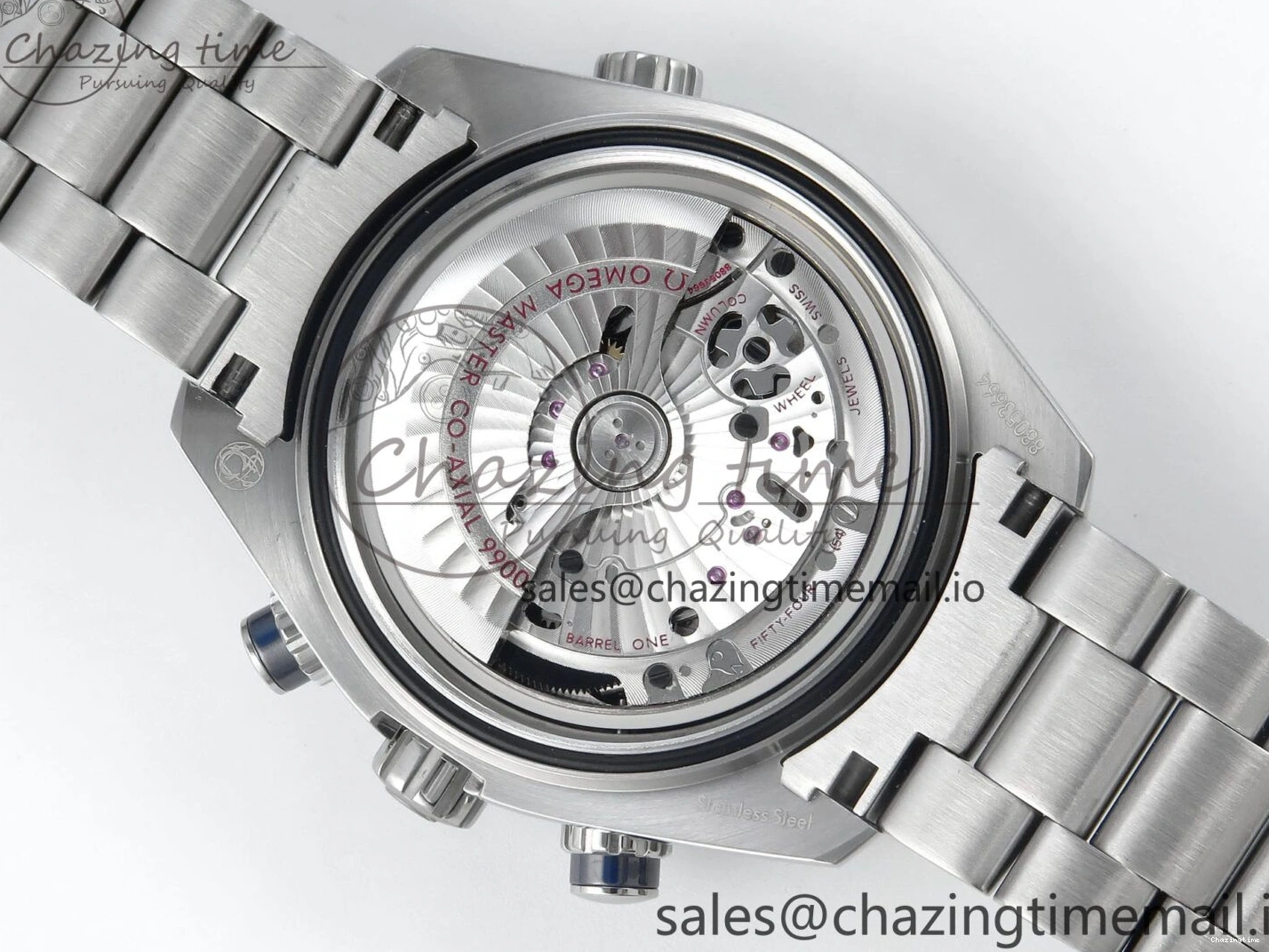 0501 Planet Ocean Master Chronometer 600M 45.5mm SS SCF 1:1 Best Edition Blue Bezel Blue Dial on SS Bracelet A9900 Super Clone Lightweight 7676